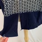 Two by Vince Camuto Navy Geometric‎ Print Tunic Top Blue Photo 4