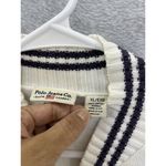 Polo  Ralph Lauren Women's Cardigan Full Zip White Blue Trim Size XL Long Sleeve Photo 4