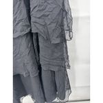 Jovani VTG  100% Silk‎ Beaded Whimsigoth Dark Romantic Maxi Dress Women 10 Black Photo 6