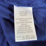 Boutique  Womens Swing Top T Shirt Stretch Asymmetrical Bright Blue Large Photo 5