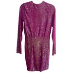 Show Me Your Mumu NEW NWT  Party Hop Long Sleeve Sequin Mini Dress Pink Disco Photo 5