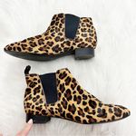 J.Crew  Leopard Animal Print Ankle Booties Photo 0
