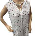 For Cynthia Coastal Lady 100% Linen Swimsuit Cover Up Pop Over Mini Beachy Sz M Photo 3