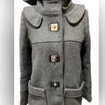 Grey wool coat with hood claudiepierlot Gray Photo 2
