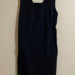 Theory Shellian Black Square Neck Dress Photo 3