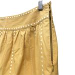 Anthropologie ANTHRO FLOREAT COTTON EMBROIDERED YELLOW SKIRT 10 Photo 2