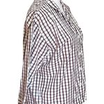 Sleepy Jones Pajama Top Women’s Size XS Checkered Button Up Long Sleeve White Photo 5