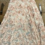 XScape 3D Floral Lace Maxi Dress Peach Formal Gown Size 14 Elegant Statement Photo 7