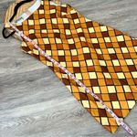 Vintage 90’s does 70’s geometric diamond browns mini‎ dress clueless spice girls Size 4 Photo 3