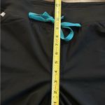 FIGS Women’s Black Scrubs Joggers Large Petite Style W23SW2005P Teal Drawstring Photo 7