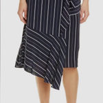 Joie  Lundyn Striped Wrap Assymetric Midi Skirt Size 8 Photo 0