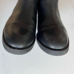 LOFT  Women Heel Ankle Boots Black Size 10M Faux Leather Zip Photo 3