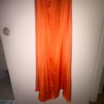 Hello Molly my solo debut maxi dress Elegant Satin Dress in Orange rust XS Photo 6