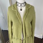 Emma James Fairy Grunge Green Cotton Knitted Cinched Front Tie Knitted Knit Cardigan S Photo 3