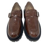 Free People  Mackenzie Brown Patent Leather Loafers 7.5 Photo 2