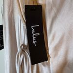 Lulus NWT‎  Inspire Romance Champagne Satin Cowl Neck Lace-Up Maxi Dress Small Photo 11