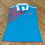 Adidas ⭐️ Blue and White Polo Shirt Photo 0