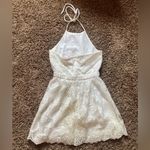 Chelsea and Violet White halter floral dress Photo 3