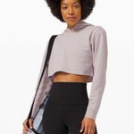 Lululemon  All Yours Cropped Hoodie In Iced Iris Photo 1