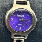 Mudd  Metallic Gray Stainless Steel Women’s Watch Working New Battery Photo 0