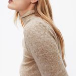 ZARA Beige Brown Tan Wool Blend Cut Out Sweater Top Photo 2