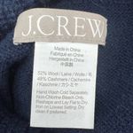 J.Crew Wool-cashmere blend turtleneck poncho Navy Photo 5