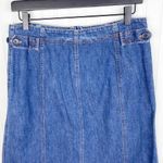 Jones New York Vintage Y2K 2000s Jeans Women's A-line Cotton Denim Maxi Skirt Photo 4