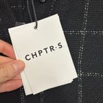 CHPTRS Oversized Keen Blouse in Black Windowpane Photo 6