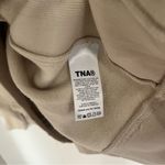 TNA Aritzia Cozy Fleece Mega 1/4 Quarter Zip Yellow Sweatshirt Size Large Tan Photo 5