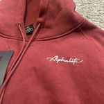 Alphalete  Signature Maroon Cropped Fleece Hoodie Small NWT‎ Photo 3