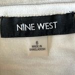 Nine West Cream Brown Rust Striped Pull On Stretch Waist Skirt Size 6 Photo 3