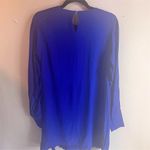 MNG Women's Long Sleeve Dress Size 8‎ Royal Blue Keyhole Back Formal Wear Photo 5