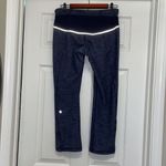 Lululemon Rare  Athletica Ride On Crop Indigo Denim Photo 4