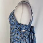 Topshop New Floral Print Tie Back V-Neck Romper Blue Multi Size 4 Photo 13