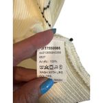 SheIn White Diamond Print Cold Shoulder Asymmetrical Hem Knit Sweater Women Sz M Photo 8