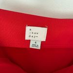 A New Day  Women’s 6 Sweetheart Neckline Red Bow MIDI Dress Photo 2