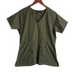 Med Wear Scrubs Women Top M Green Medical Uniform‎ Nurse Workwear Dental Fitted Purple Photo 0