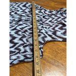 Sheer Sleeveless Striped Top White Back Medium Blouse Shirt Flowy‎ High Low Photo 6