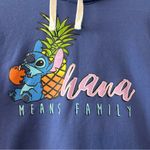 Disney ⭐️ Lilo & Stitch blue icon long sleeve girls hoodie size XL Photo 3