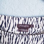 J. McLaughlin  Zebra Print Ruched 3/4 Sleeve Dress Photo 5