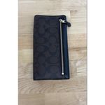 Coach  Black Tri-Fold Wallet Classic Print - Size M Photo 5