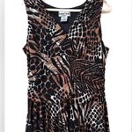 Ronni Nicole Ronnie Nicole animal print sleeveless dress V-neck asymmetrical hem flattering Photo 1