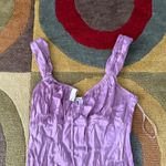 Madewell NWT  Satin Purple Sleeveless Babydoll Midi Dress Women’s Size 12 Photo 1