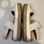 UGG  April Espadrille Wedge Platform Sandals Off White Leather Buckle 10 Photo 9