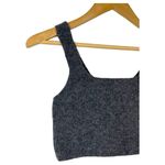 Everlane New Top Womens S The Cozy Stretch Tank Wool Yak Ribbed Cropped Gray Photo 9