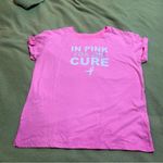 Pink for the Cure shirt/ breast cancer awareness shirt Susan G Komen Size XL Photo 1