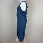 Toad & Co Paintbrush Tank Dress Womens Medium Blue Organic Cotton Knit Layered M Photo 5