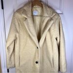 Womens Daily Ritual Teddy Bear Fleece Jacket Size Medium Light Yellow‎ Yellow Photo 1