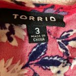 Torrid  Red Floral  Casual Dress Photo 3
