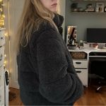 up west cozy fleece sherpa jacket Black Photo 2